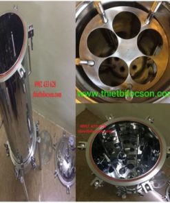 Bình lọc inox 304, 5 lõi 20 inch, lọc cặn bẩn trong nước, bia, rượu, hiệu quả, chịu áp tốt