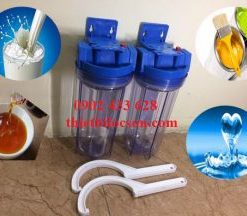 Cốc nhựa trong suốt 10 inch ren trong phi 27