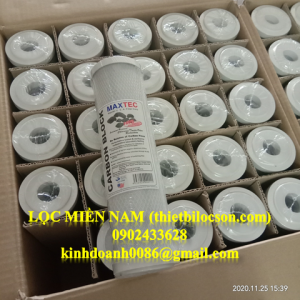 Lõi lọc than hoạt tính 10 inch Maxtec khử màu