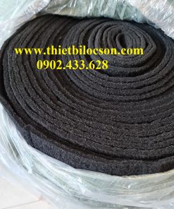 Bông lọc than hoạt tính dạng sợi 10mm khổ 1mx20m