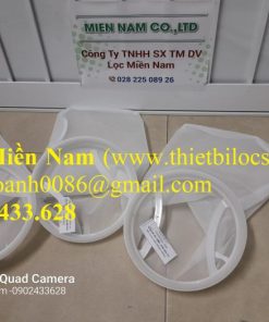 Túi lọc dạng lưới vải nylon NMO dùng trong lọc cặn bia