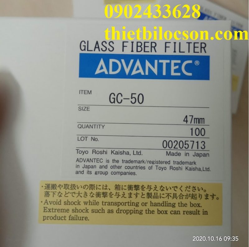 Giấy lọc PTN Advantec Glass Fiber Filter
