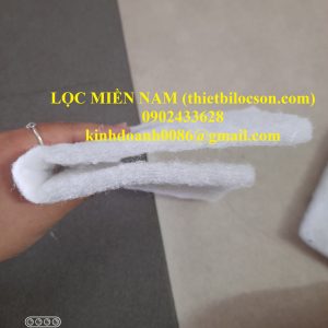 Lọc bụi sản xuất xi măng bằng bông G3 dày 15mm