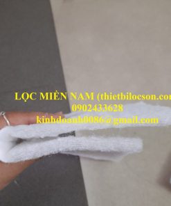 Lọc bụi sản xuất xi măng bằng bông G3 dày 15mm