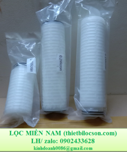 Lõi lọc giấy xếp nếp DOE hoặc Oring mũi khế 0.1 micron