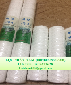 Xử lý nước thải bằng lõi sợi quấn 20 inch 200 micron