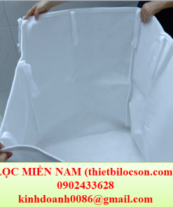 Túi khay hình hộp vải PP 50 micron lọc keo