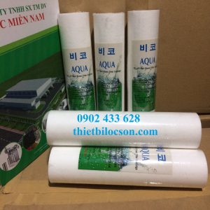 Lõi lọc 10 inch bông nén PP lọc nước nhiễm phèn