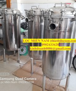 Bag filter housing inox 304 kết nối clamp nhiều túi lọc lưu lượng lớn