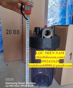 Thông số cốc lọc big 10inch trong chứa 1 lõi