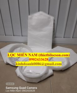 Túi PE size 1 bằng vải Polyester miệng nhựa lọc cặn nước ép quả