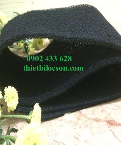 Tấm mút xốp than hoạt tính 5mm lọc bụi, khí, khử mùi