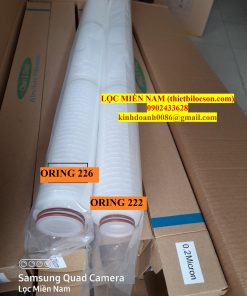 Lõi lọc giấy xếp 0.2 micron oring 226 đầu nhọn lọc tinh cặn trong sản xuất rượu vang