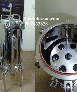 Bình lọc SS304 lõi 20 inch Oring trong, gia công theo bản vẽ khách hàng
