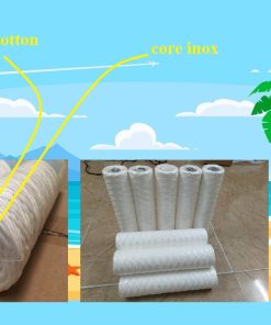 Lõi lọc dạng sợi cuốn quanh core inox 50 micron