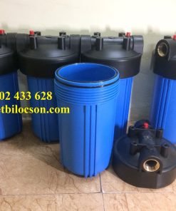 Cốc lọc nước màu xanh cho lõi lọc than hoạt tính