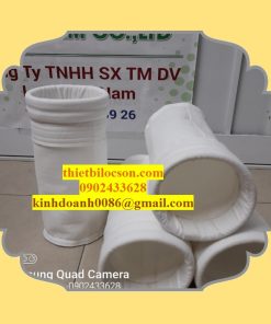 Túi lọc bụi PE 500G miệng đai thép đàn hồi