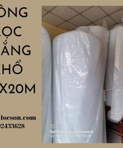 Bông lọc trắng G3 dày 15mm lọc nước rửa chén sinh học