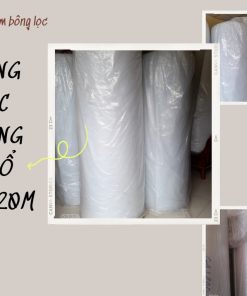 Bông lọc G4 dày 20mm lọc nước ao nuôi tôm công nghệ cao