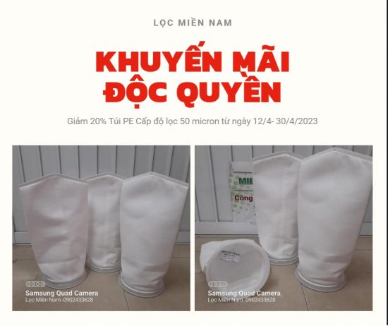 Túi PE size 1 cấp độ lọc 50 micron