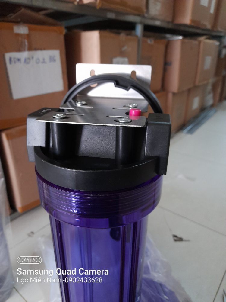 Cốc lọc 20inch trong có gắn bas treo