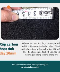 Xốp Carbon hoạt tính 10mm