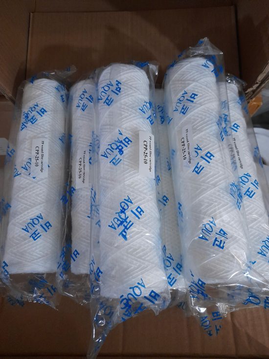 Lõi lọc sợi quấn CPP 10inch lọc hoá chất 25 micron