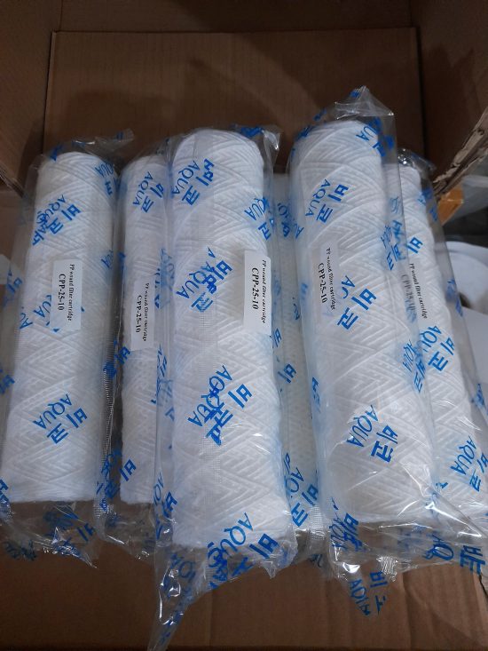 Lõi lọc sợi quấn CPP 10inch lọc hoá chất 25 micron