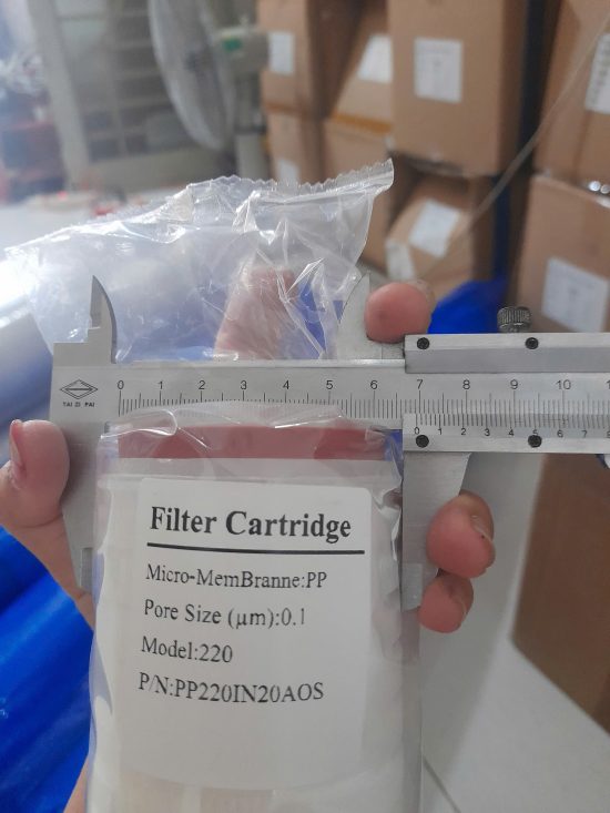 Lõi lọc tinh dài 20inch xuất xứ Malaysia 0.1 micron 