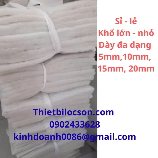 Bông Lọc Trắng 20mm – Lọc Bụi Hiệu Quả, Giá Xưởng, Dùng Cho Mọi Hệ Thống Thông Gió