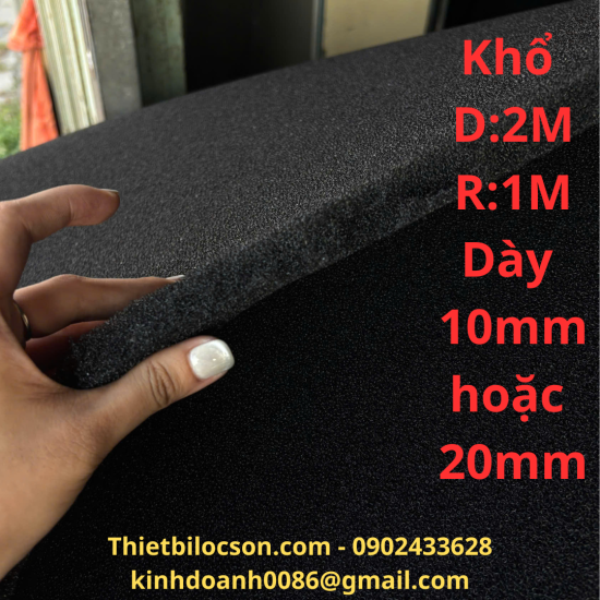 Tấm lọc đen 10mm cho hệ thống hút mùi – Lọc sơ bộ bụi và mùi hiệu quả