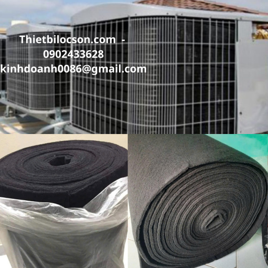 Bông Carbon Than Hoạt Tính 5mm Khổ Lớn 0.8m x 20m – Giá Tốt, Hàng Xưởng