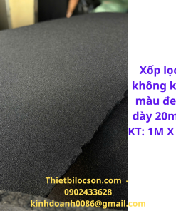 Xốp Lọc Khí Đen 20mm – Lọc Bụi Thô – Tấm 1m x 2m