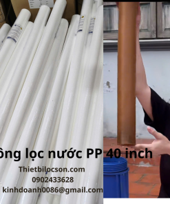 Lõi Lọc Thô PP 40 Inch 5 Micron Dạng Bông Ép – Loại Bỏ Bùn Đất, Rỉ Sét