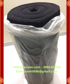 Cuộn Bông Lọc Khử Mùi Than Hoạt Tính 5mm – Khổ 0.8m x 20m – Lọc Bụi, Giảm Mùi Cho Hệ Thống Thông Gió & Hút Mùi