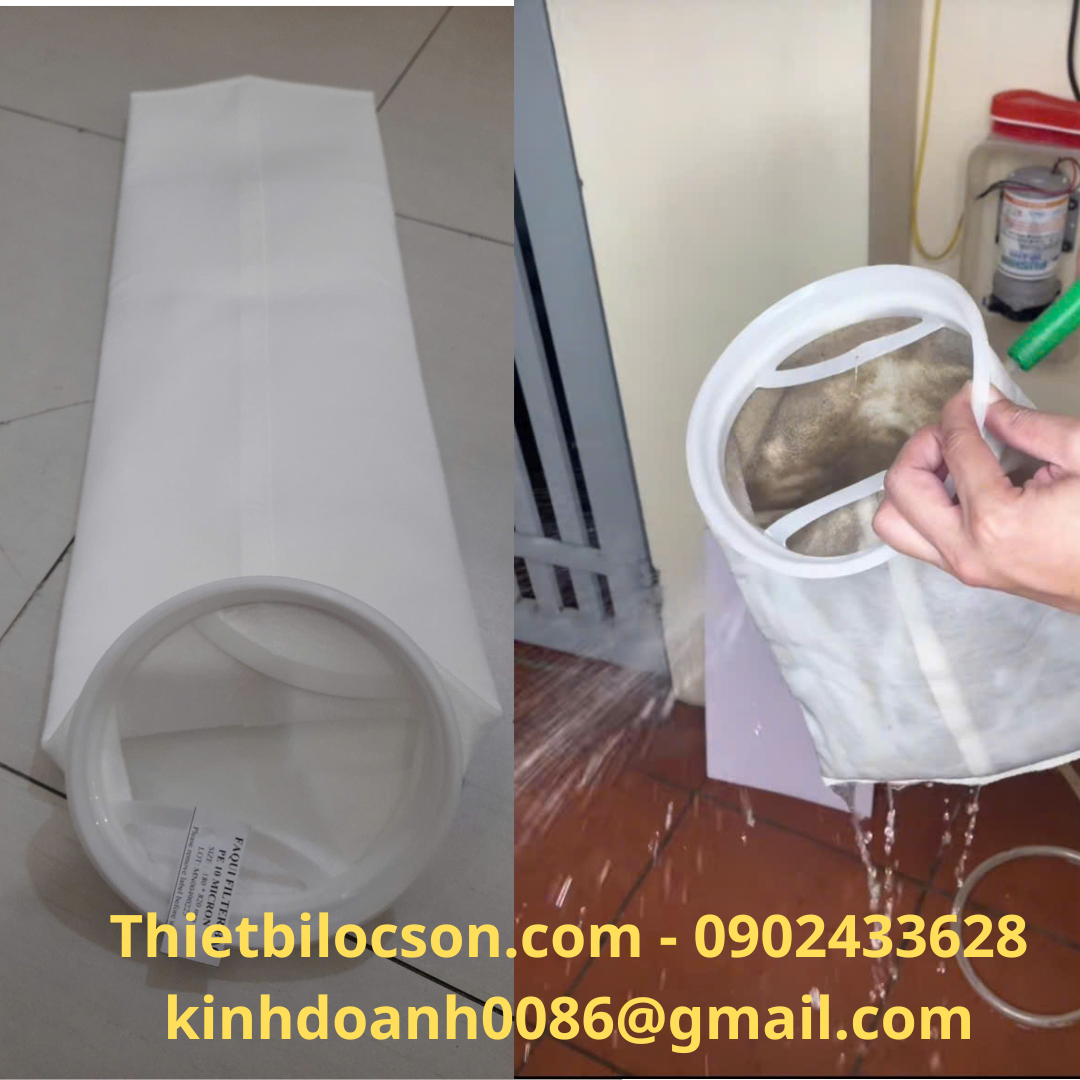 Thietbilocson.com - 0902433628 kinhdoanh0086@gmail.com (6) Túi Lọc bể cá PE 10 Micron Size 2 – Lọc Cặn Hồ Cá, Hồ Thủy Sinh, Lọc Trong Siêu Nhanh