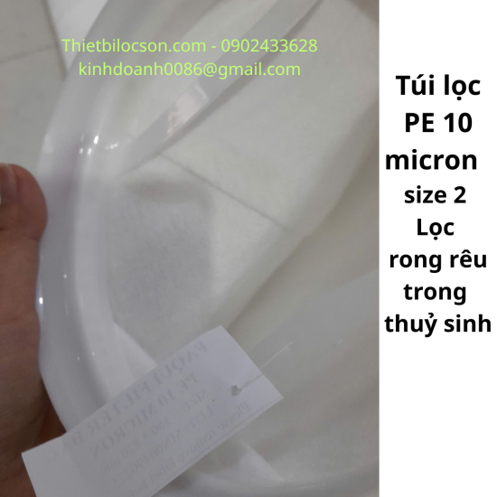 Túi Lọc bể cá PE 10 Micron Size 2 – Lọc Cặn Hồ Cá, Hồ Thủy Sinh, Lọc Trong Siêu Nhanh