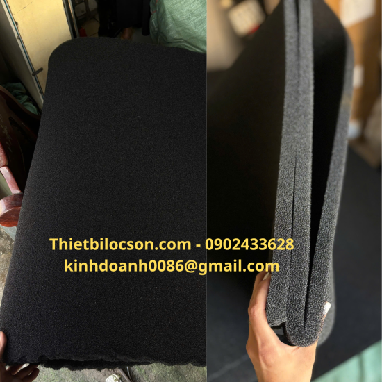 Tấm lọc đen 10mm cho hệ thống hút mùi – Lọc sơ bộ bụi và mùi hiệu quả