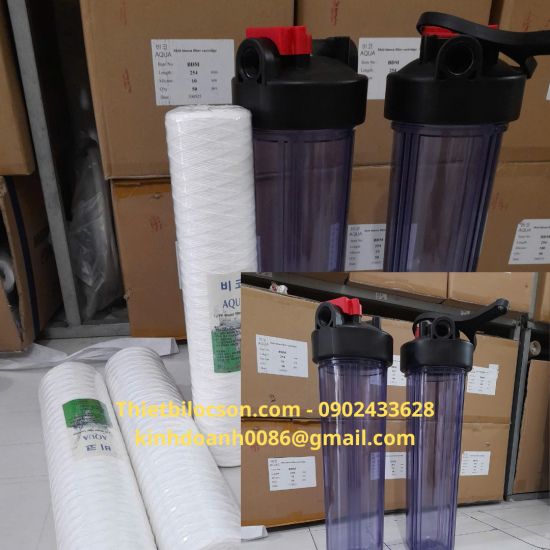 Cốc Lọc Nước Big 20 Inch – Nhựa Trong Suốt – Ren Phi 34