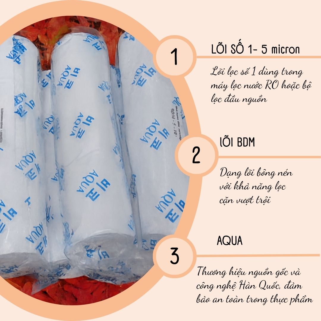 bdm Lõi lọc nước PP 10inch