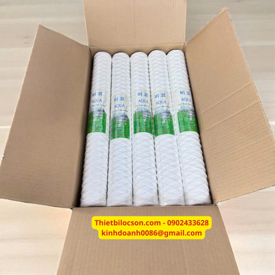 Lõi Lọc Sợi Quấn 20 Inch 5 Micron Lọc Nước Công Nghiệp