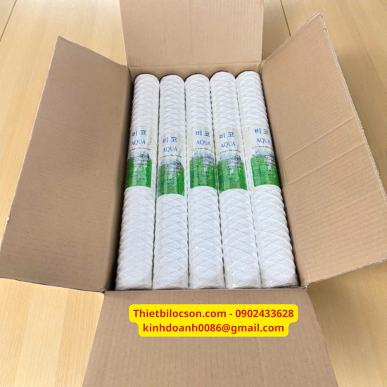 Lõi Lọc Sợi Quấn 20 Inch 5 Micron Lọc Nước Công Nghiệp