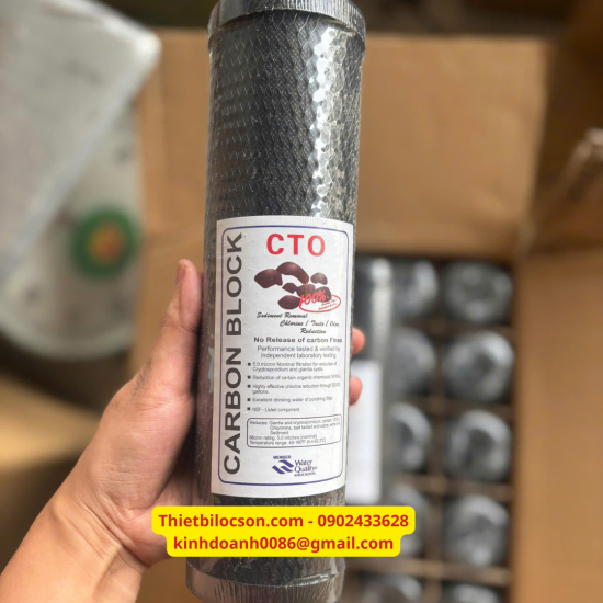 Lõi Lọc Nước CTO Than Hoạt Tính 5 Micron 10 Inch
